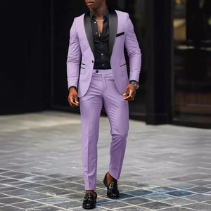 Completo da Uomo Slim Fit 2 Pezzi per Affari: Blazer e Pantaloni - Abito da Cerimonia per Gentiluomini 2026 - Product Image 1