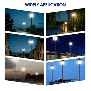 Lámpara de Poste LED para Exteriores de Aluminio, 60W 120W 5000K, 3CCT Ajustables, Tipo Bollard, en Stock en EE. UU. - Product Image 2