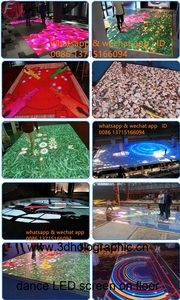 Schermo a Led Pista da ballo Per La Vendita Completa del pavimento di Colore Display A Led Danza Interazione P3.91 pista da ballo led dello schermo - Product Image 3
