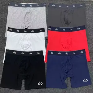 Productos para Dropshipping 2026, Calzoncillos Bóxer de Algodón Puro Estilo Americano, Costura Larga y Plana, Ropa Interior Masculina Deportiva, Transpirable y Cómoda para Jóvenes - Product Image 1