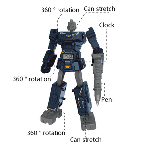 Robot Trasformabile <span class=keywords><strong>3</strong></span> in 1, Giocattolo per Ragazzi, Orologio Elettronico Robot, Penna <span class=keywords><strong>Regalo</strong></span>, Giocattolo Robot Trasformabile - Product Image 4