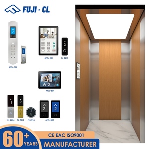 FUJICL Wood <strong>Grain</strong> Interior Villa <strong>Elevator</strong> for Classic Home Decor MRL Traction Lift with Warm and Cozy Cabin Design - Product Image 1