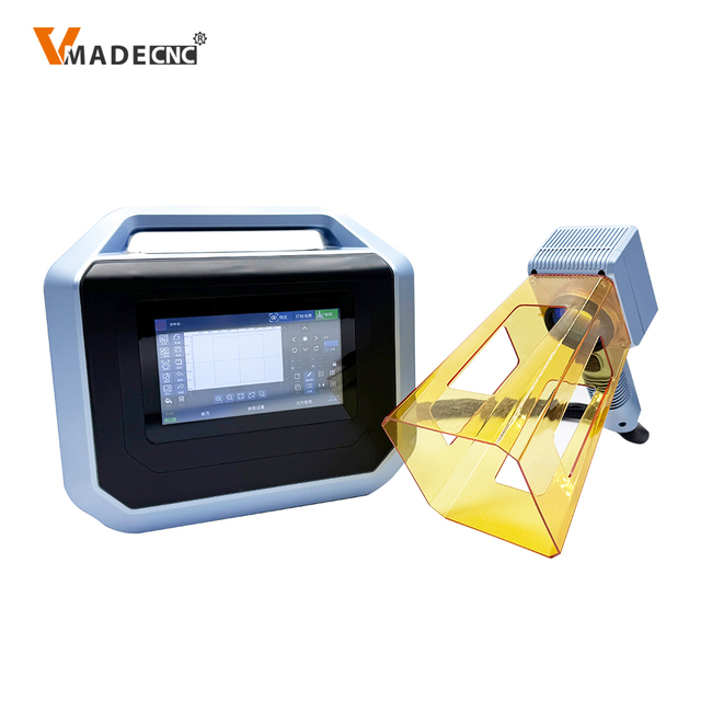 20w 30w 50w Pen Name Portable Fiber Laser Marking Engraving Printing Machine for Stainless Steel