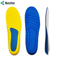 Semelles intérieures sport en velours PU Bestar, soutien du talon renforcé, antidérapantes, absorption des chocs, réduisibles en taille, inserts confortables pour la course à pied