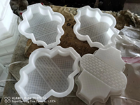 Moule en plastique PVC pour pavés, moule en silicone pour dalles de béton autobloquantes pour pavage