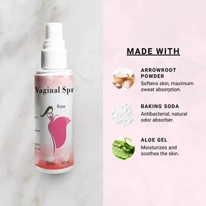 Déodorant Vaginal Féminin Yoni Spray 100% Extrait De Plantes Basé Vagin Loction Spray