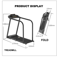 Yaşlılar İçin Elektrikli Katlanabilir Ev Tipi Medikal Koşu Bandı, Fizyoterapi Rehabilitasyon Sağlık İyileşmesi