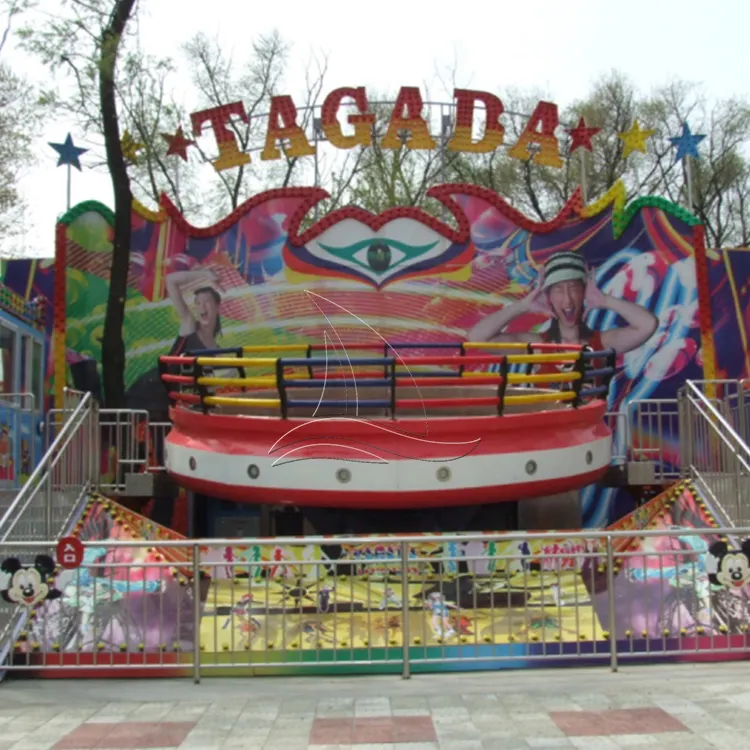 가장 인기있는 간단한 기계 놀이 공원 게임 둥근 디스코 tagada 타기