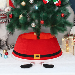 Falda para árbol de Navidad roja con bordado de Feliz Navidad, diseño 3D, decoración para la base del árbol, 42 cm en la parte superior, 56 cm en la base - Product Image 2