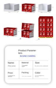 Caja <span class=keywords><strong>de</strong></span> exhibición <span class=keywords><strong>de</strong></span> ropa informal deportiva RT-Mart, carpeta PDQ <span class=keywords><strong>de</strong></span> cartón duradero para promoción con pantalones, calcetines, cartón <span class=keywords><strong>de</strong></span> huevos - Product Image 6