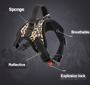 Produsen Grosir Kalung <span class=keywords><strong>Harness</strong></span> Anjing Peliharaan Sejuk Reflektif Banyak Desain - Product Image 3