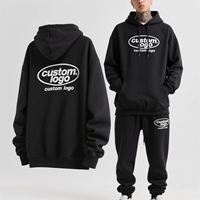 Ensemble de survêtements personnalisés avec logo brodé, veste à manches raglan bicolore, sweat-shirt à capuche et pantalon de survêtement