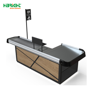 เคาน์เตอร์คิดเงินยอดนิยม Highbright พร้อมสายพานลำเลียงสำหรับซูเปอร์มาร์เก็ตและร้านค้าปลีก - Product Image 1