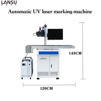 Machine de marquage laser UV 10W avec positionnement par vision CCD 5W et mise au point automatique sur convoyeur de ligne de production