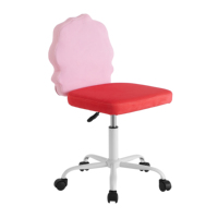 Chaise d'étude pour enfants pivotante à 360 degrés, chaise de bureau rose pour enfants