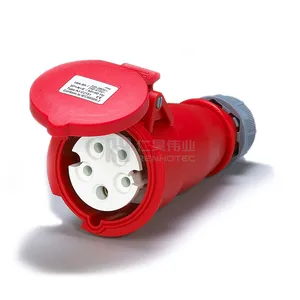 Pin 63A IP67 3P + N + E dos soquetes 440V 4 da tomada do estilo industrial