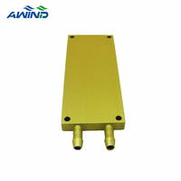 Disipadora electrnica de aluminio pc bloc de refroidissement par eau en cuivre refroidisseur pour cpu plaque froide liquide avec soudage par friction-malaxage