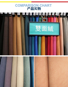 Double-side Suede <strong>PU</strong> Artificial <strong>Leather</strong> for Shoes Lining, Packing, Display, Accessories, Jewelry Box Waterproof Anti-mildew - Product Image 3