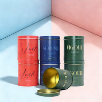 Échantillons Gratuits Boîte Cylindrique Vide pour Épices, Thé, Grains de Café – Boîte de Rangement en Métal pour Faveurs de Fête, Cadeaux