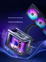 Refroidisseur d'eau pour processeur tout-en-un ROG RYUO Dragon King 4e génération avec écran incurvé 360 ARGB pour ordinateur de bureau