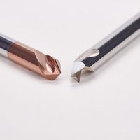 Foret de centrage en carbure monobloc 90/120 degrés, revêtement TiAlN, pour perçage CNC et chanfreinage de métaux