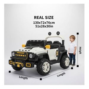 Coche Eléctrico Infantil con Doble Motor 390, Batería de 12V7Ah, Panel de Control de Plástico con App, USB, Música, Luces Intermitentes y Amortiguación - Product Image 3