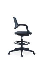 Chaise de bureau moderne Boss en maille PP avec roulettes, chaise de conférence et de travail multifonction, chaise d'ordinateur mobile, chaise de formation
