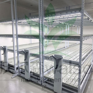 Serre Agriculture Moderne 3 Niveaux 4X8 Vertical Grow Racks Et Banc Roulant Plateaux D'inondation <span class=keywords><strong>à</strong></span> Vendre - Product Image 4