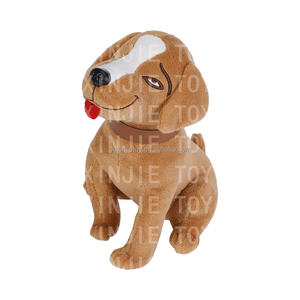 Оптовая продажа, коричневые цветные плюшевые игрушки для щенков, Мультяшные игрушки для щенков, мягкая игрушка для щенков на заказ - Product Image 3