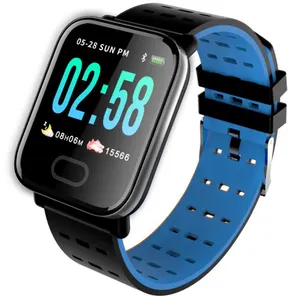 A6 smart watch blood pressure fitness watch waterproof smartwatch bracelet for Android ios
