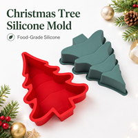 [Collection de Noël] Moule en silicone pour pain et gâteau chiffon, moule de cuisson en forme d'arbre de Noël, résistant au four, forme irrégulière