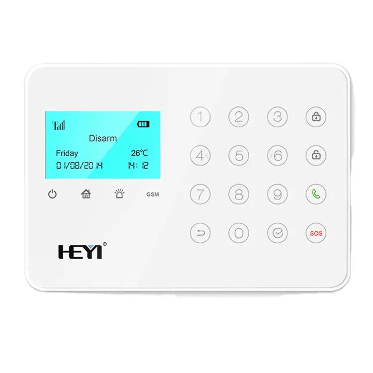 Home alarm APP control wireless GSM alarm system kit Russian Spanish security gadgets for APP remotely security system