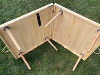 Portable pliant en bois plage pique-nique Table transformateur loisirs Table pour plage herbe voyage Camping repas en plein air