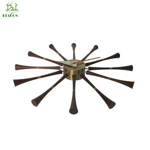 Popolare del progettista bella moderna di lusso di legno di Noce orologio da <span class=keywords><strong>parete</strong></span> Enorme Mandrino Moderno orologio da <span class=keywords><strong>parete</strong></span> - Product Image 4