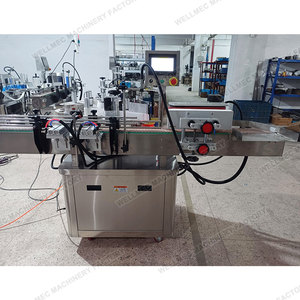 Machine d'étiquetage automatique de bouteilles hexagonales <span class=keywords><strong>360</strong></span> °   Étiqueteuse enveloppante pour bocaux hexagonaux en verre / carrés / contenants irréguliers - Product Image 2