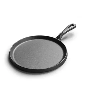 High Quality Best Sale Pre-seasoned Kitchen Cooking Ware Round Cast Iron Skillet Frying Pan