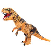 Costume de dinosaure gonflable imperméable pour adulte unisexe, avec logo personnalisé, T-rex, déguisement fantaisie pour Halloween et Noël