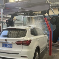 Machine de lavage de voitures automatique avec sécheuse et système de cire moussante 220V sans contact pour station-service