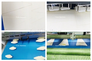 Lưỡi liềm Bánh sừng bò dây chuyền sản xuất 10000 pcs/h Croissant giá bơ pho mát Croissant Bột Bánh Mì làm cho - Product Image 3