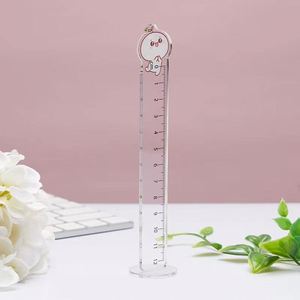 Règle en plastique acrylique découpée au laser, personnalisée, à succès en <span class=keywords><strong>2022</strong></span>, pour la promotion et l'école - Product Image 3