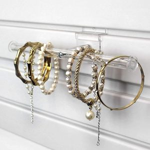 Cao cấp <span class=keywords><strong>2</strong></span> cách Acrylic slatwall phụ kiện hiển thị & treo tường đồ trang sức Showcase cho treo lủng lẳng Bộ sưu tập đồ trang sức, - Product Image 5