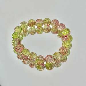 Sweet Style Crystal <b>Beaded</b> <b>Bracelet</b> for Women 10mm <b>Bracelet</b> Beads Stretch Crackle Glass Bead <b>Bracelets</b> for Women Jewelry - Product Image 5