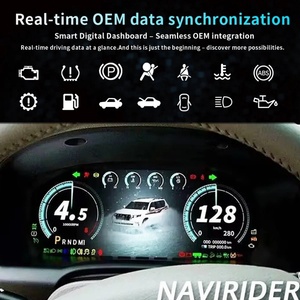 For Toyota Land Cruiser Prado 120 2004-2009 <b>Digital</b> Dashboard Gps Speedometer Instrument Panel Virtual Cockpit Cluster <b>Clock</b> - Product Image 3