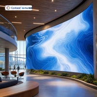P2.5 Courbe Ronde Colonne Led Panneau Flexible Led Écran Pour La Publicité P4 Intérieur Salon Salon Plafond Incurvé Led Écran Affichage