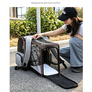 Portable Expandable <b>Cat</b> <b>Backpack</b> Foldable Breathable Pet Carrier Bag Outdoor Travel Shoulder Bag for Small <b>Cats</b> Dogs - Product Image 4