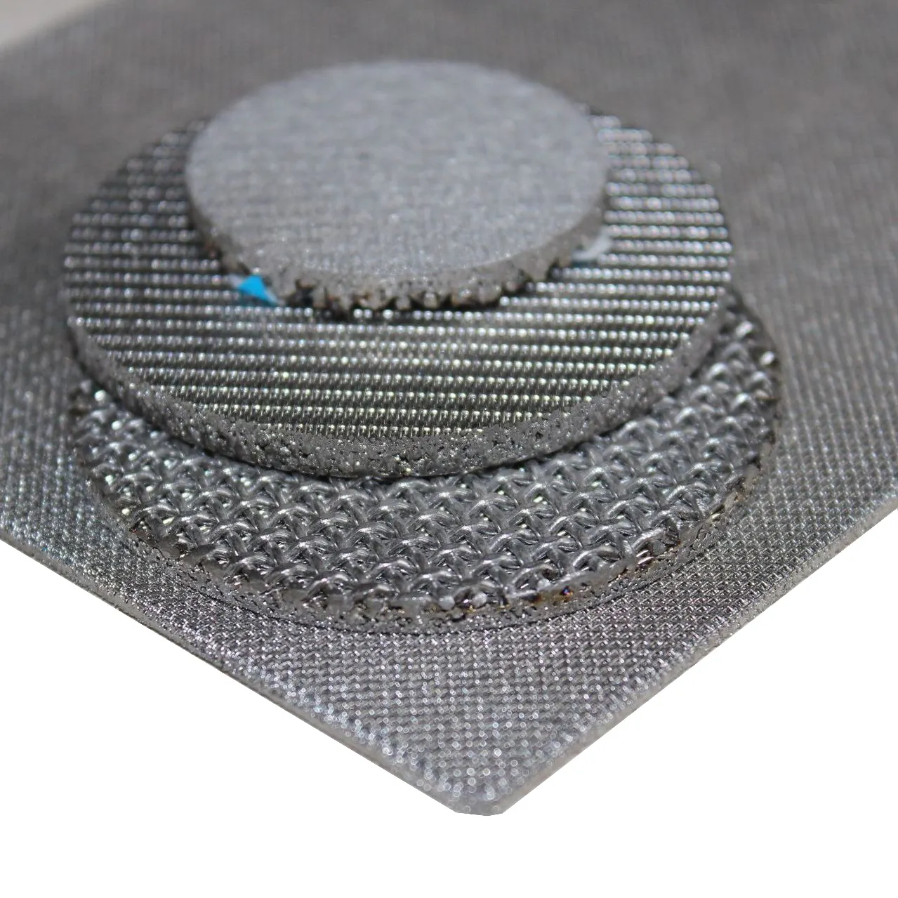 1, 2, 5, 10, 20, 304 da 40 micron in acciaio inossidabile filtro a maglia a forma piatta a disco di varie dimensioni