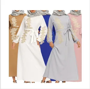 eid jilbab dubai prayer buibui kebaya muslim Islamic Clothes Eid Gown Abayas Islamic dress custom embroidery