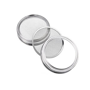 Kit de pot de germination de graines 16oz 24oz 32oz avec bocaux Mason à large bouche, couvercles de germination en acier inoxydable de qualité supérieure - Product Image 5