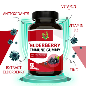 Gomitas de Saúco para el Apoyo Inmunológico OEM ODM con Vitamina C y D3, Zinc, Potenciador de la Inmunidad, Defensa Antioxidante, Suplemento Dietético - Product Image 5