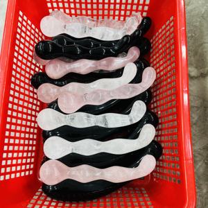 Vente en gros gode en cristal naturel baguette yoni en cristal de quartz rose baguette de cristal masseur pour femme sexy - Product Image 5